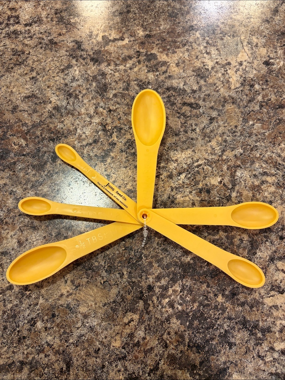 VintagePromotional Jung Seed Co Nesting Measuring Spoon Set - 6 Piece new no tag